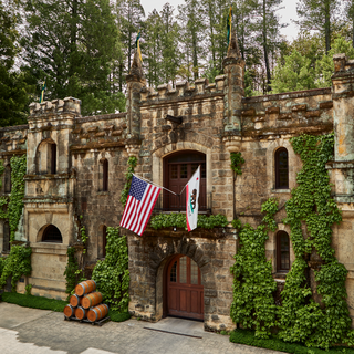 A photo of Chateau Montelena's exterior.