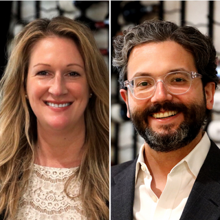 A two-up headshot collage of Melissa Shea and Hristo Zisovski, who were became New York Sales Managers in 2021.